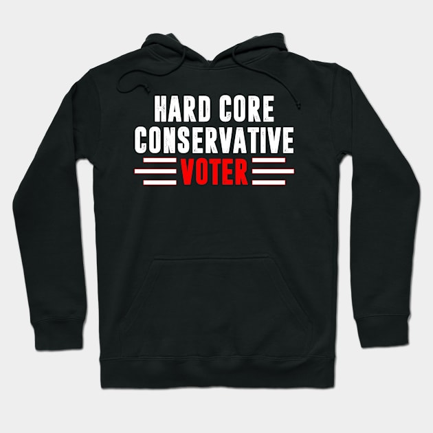 Election 2020 Republican Conservative Voter Presidential Gift Hoodie by lateefo